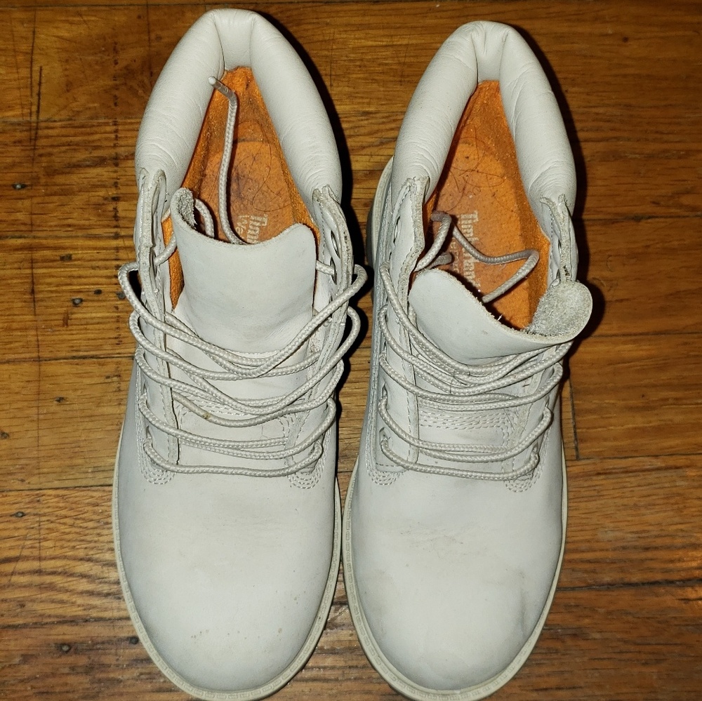 White Timberland Boots